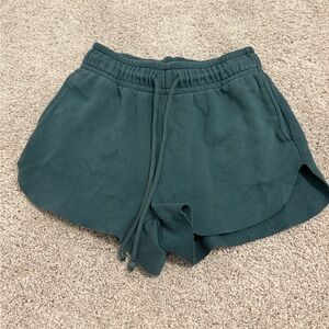 Target Women's green sweat shorts